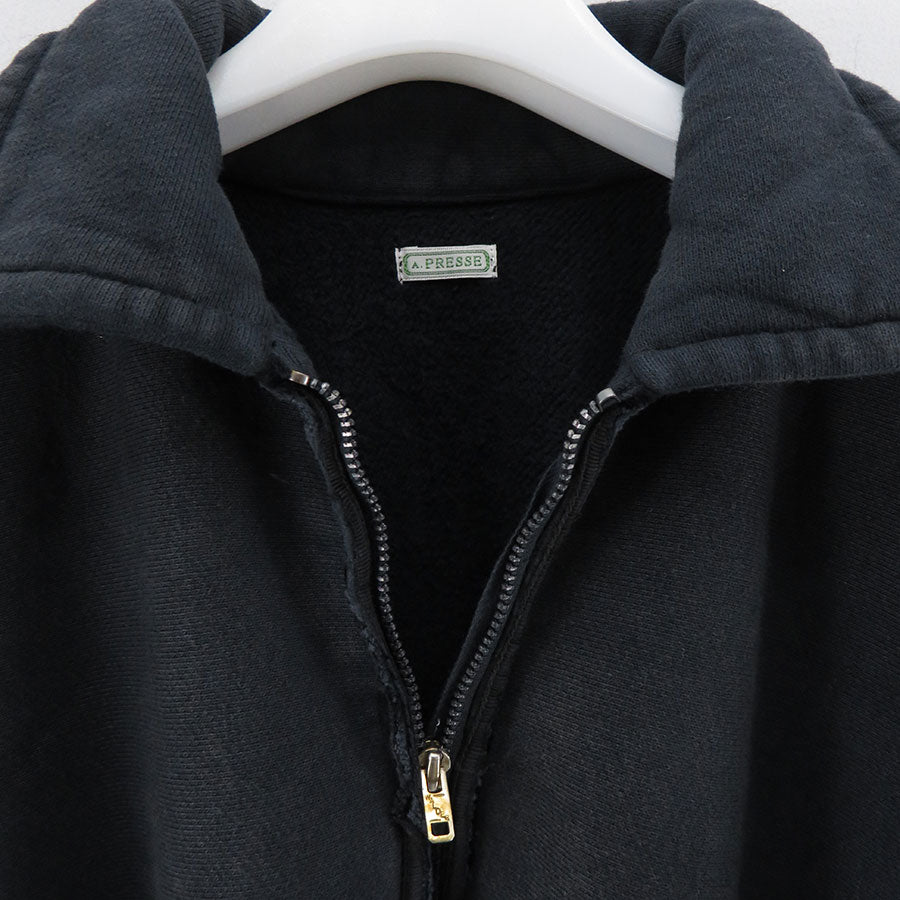 【A.PRESSE/アプレッセ】<br>Vintage Half Zip Sweat Shirt <br>24AAP-05-08K