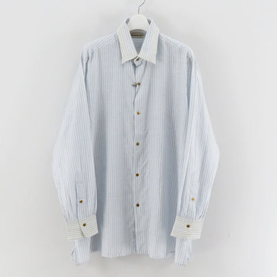 【MAATEE&SONS/マーティーアンドサンズ】<br>GUPTA KHADI COTTON/SILK STRIPE <br>MT4303-0604A