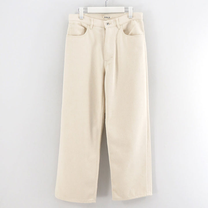 オーラリー AURALEE 26SS SILK NEP DENIM 5P AURALEE/オーラリー】SILK NEP DENIM 5P WIDE PANTS A26AP01SDの通販