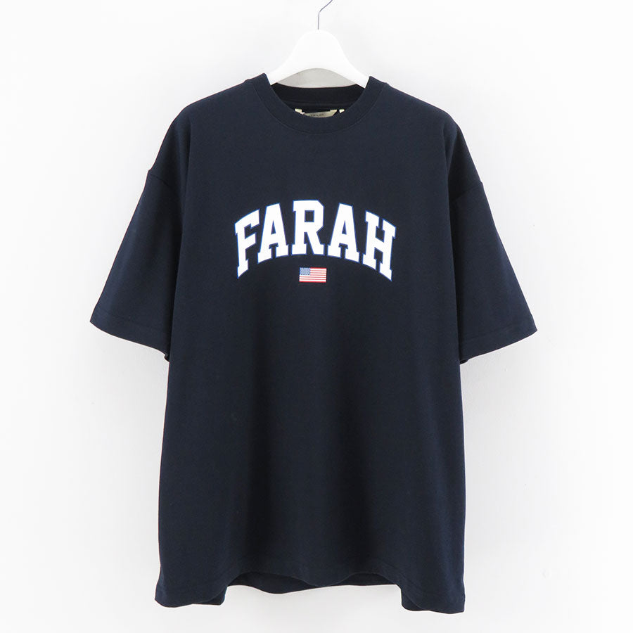 【FARAH/ファーラー】<br>Printed Graphic S/S Tee "College LOGO" <br>FR0403-M3005