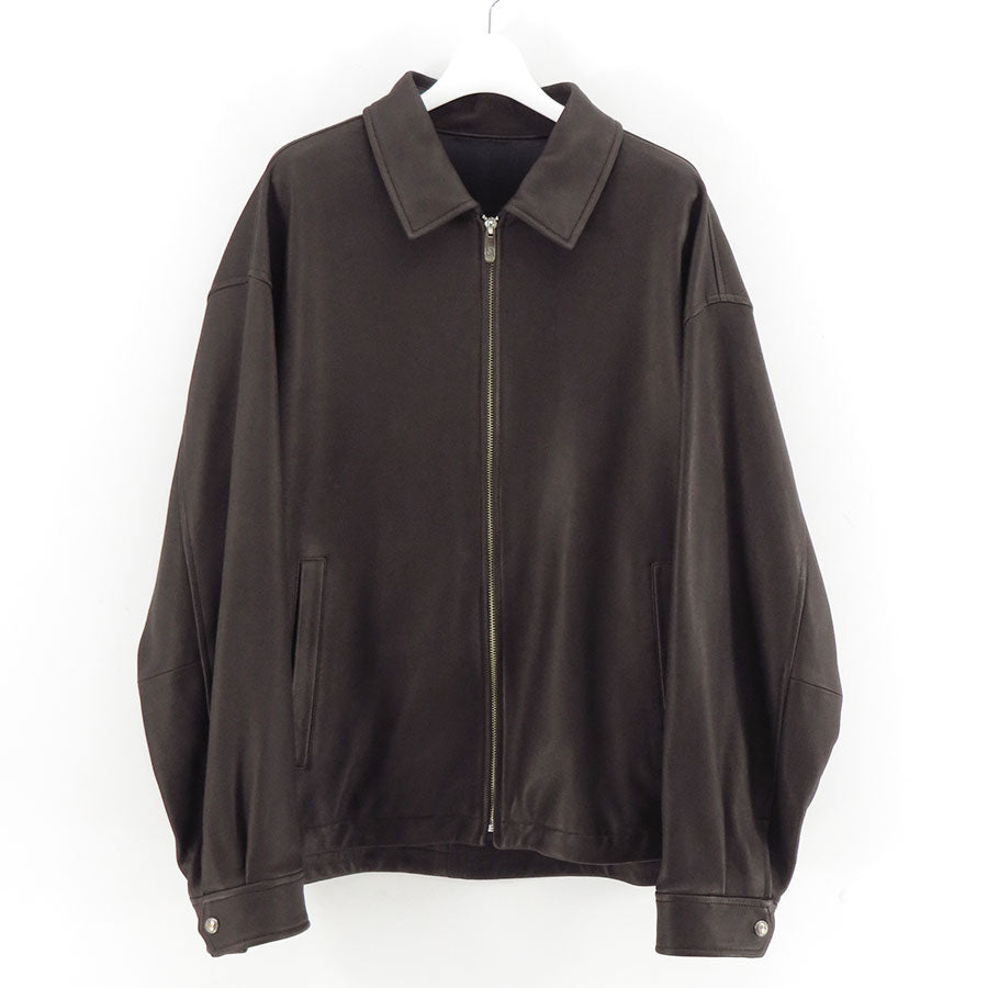 【Porter Classic/ポータークラシック】<br>LEATHER ZIP UP JACKET W / LOVE & PEACE SILVER (ENTREFINO) <br>PC-017-3591