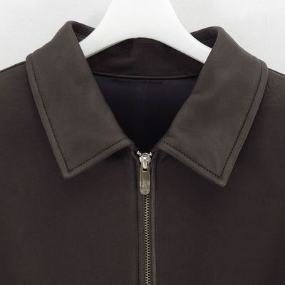 【Porter Classic/ポータークラシック】<br>LEATHER ZIP UP JACKET W / LOVE & PEACE SILVER (ENTREFINO) <br>PC-017-3591
