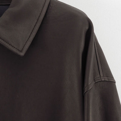 【Porter Classic/ポータークラシック】<br>LEATHER ZIP UP JACKET W / LOVE & PEACE SILVER (ENTREFINO) <br>PC-017-3591