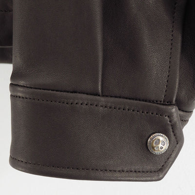【Porter Classic/ポータークラシック】<br>LEATHER ZIP UP JACKET W / LOVE & PEACE SILVER (ENTREFINO) <br>PC-017-3591