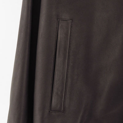 【Porter Classic/ポータークラシック】<br>LEATHER ZIP UP JACKET W / LOVE & PEACE SILVER (ENTREFINO) <br>PC-017-3591