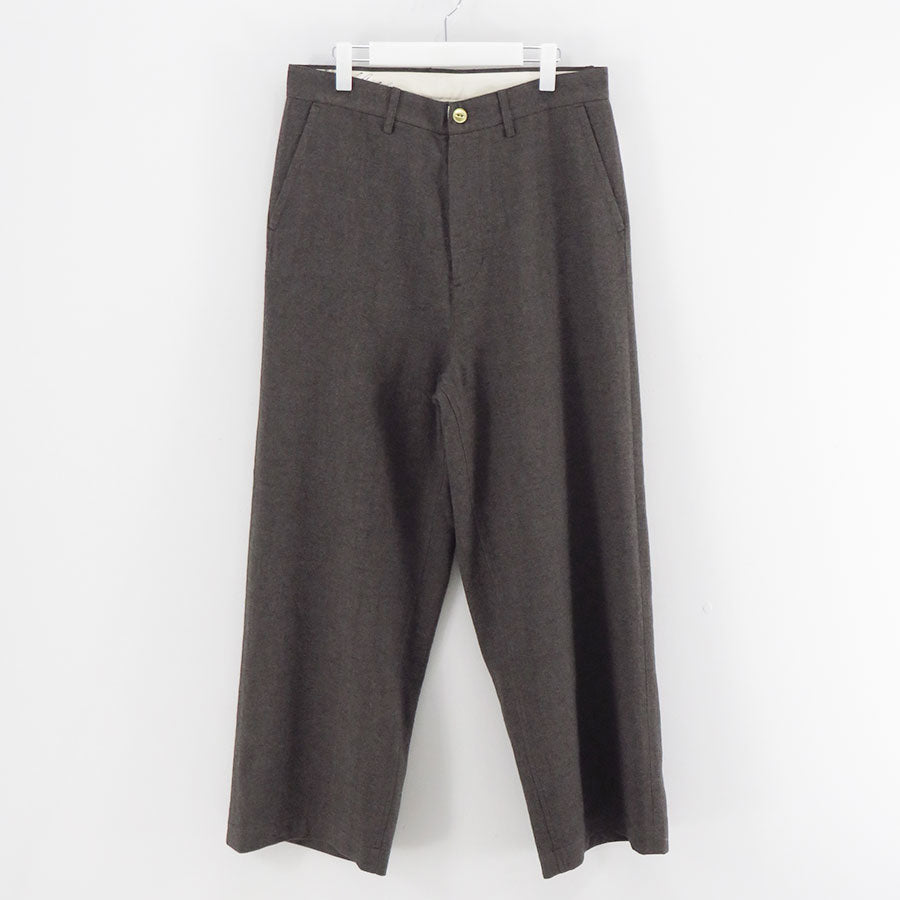 【i am dork/アイアムドーク】<br>ウールリネンカシミヤヘリンボーンパンツ <br>DO25AW04