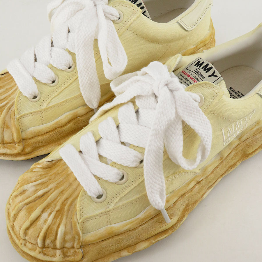 【Maison MIHARA YASUHIRO】<br>"BLAKEY" OG Sole over dyed Canvas Low-top Sneaker (WHITE) <br>A12FW719