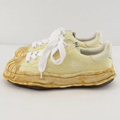 【Maison MIHARA YASUHIRO】<br>"BLAKEY" OG Sole over dyed Canvas Low-top Sneaker (WHITE) <br>A12FW719