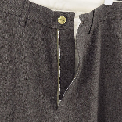 【i am dork/アイアムドーク】<br>ウールリネンカシミヤヘリンボーンパンツ <br>DO25AW04