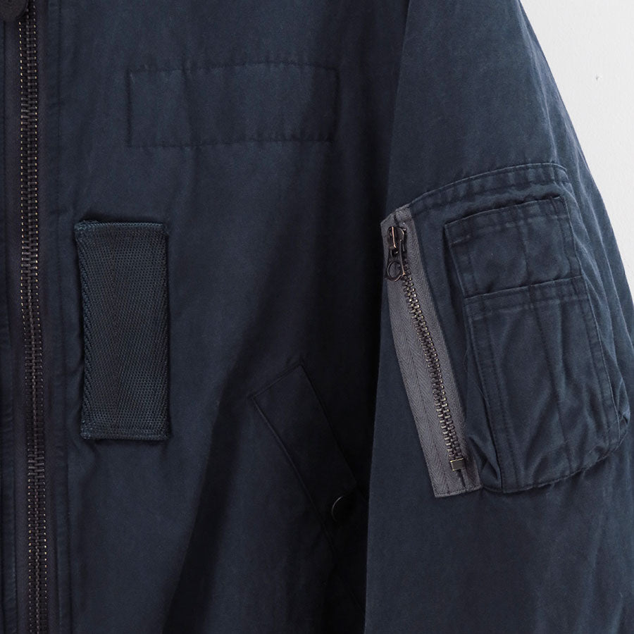 【A.PRESSE/アプレッセ】<br>Vintage Silk Flight Jacket <br>25AAP-01-26