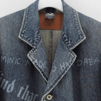 【DAIRIKU/ダイリク】<br>"TATTOO" Laser Printed Draiping Denim JKT <br>25AWD5