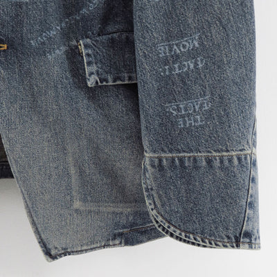 【DAIRIKU/ダイリク】<br>"TATTOO" Laser Printed Draiping Denim JKT <br>25AWD5