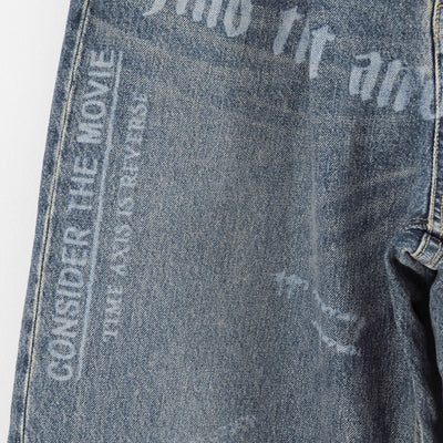 【DAIRIKU/ダイリク】<br>"TATTOO" Laser Printed wide Denim Pants <br>25AWD7