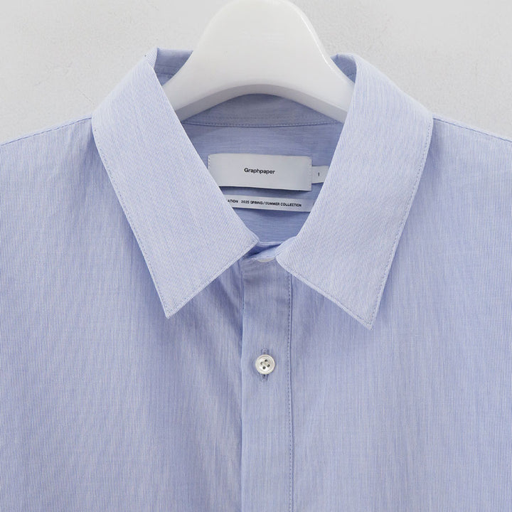 Graphpaper) Broad L/S Oversized Regular Collar Shirt (GU251