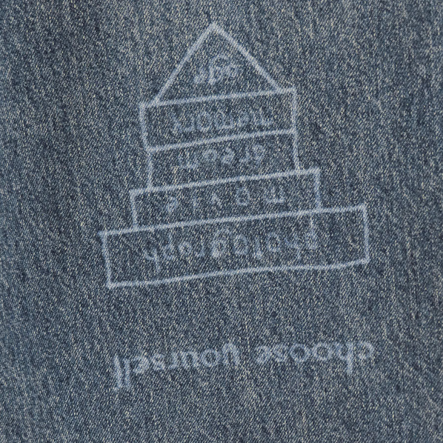 【DAIRIKU/ダイリク】<br>"TATTOO" Laser Printed wide Denim Pants <br>25AWD7