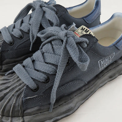 【Maison MIHARA YASUHIRO】<br>"BLAKEY" OG Sole over dyed Canvas Low-top Sneaker (BLK/BLK) <br>A12FW719
