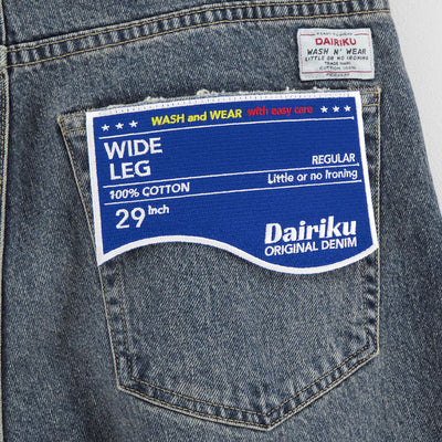 【DAIRIKU/ダイリク】<br>"TATTOO" Laser Printed wide Denim Pants <br>25AWD7