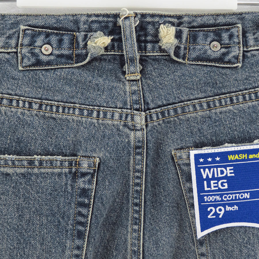 【DAIRIKU/ダイリク】<br>"TATTOO" Laser Printed wide Denim Pants <br>25AWD7