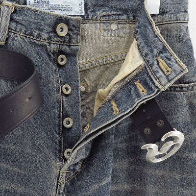 【DAIRIKU/ダイリク】<br>"D"Buckle Super wide Denim Pants <br>25AWD14
