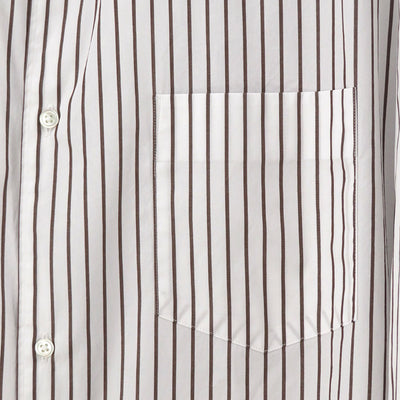 【Graphpaper/グラフペーパー】<br>SIDOGRAS Stripe L/S Oversized Regular Collar Shirt <br>GM254-50025STB