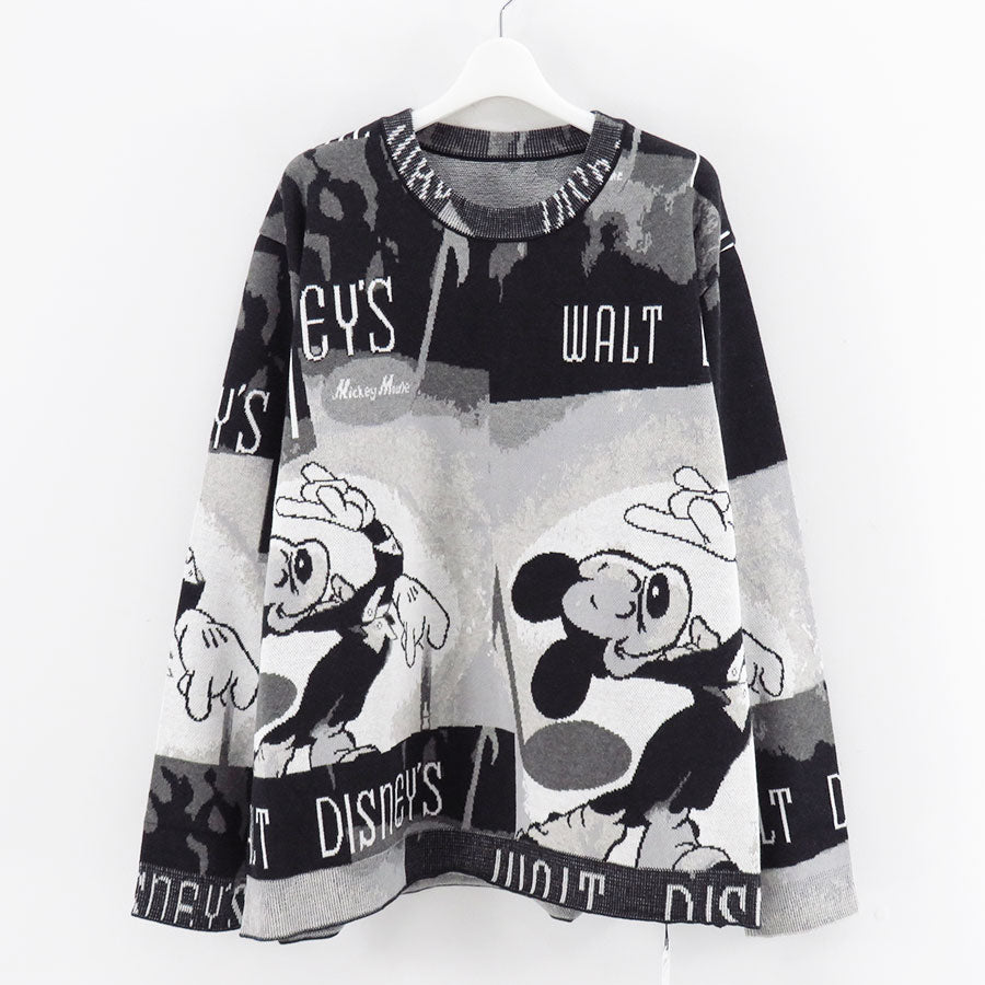 【Porter Classic/ポータークラシック】<br>DISNEY VP / PC KNIT COLLECTION CREWNECK / MICKEY MOUSE <br>DP-030-3673