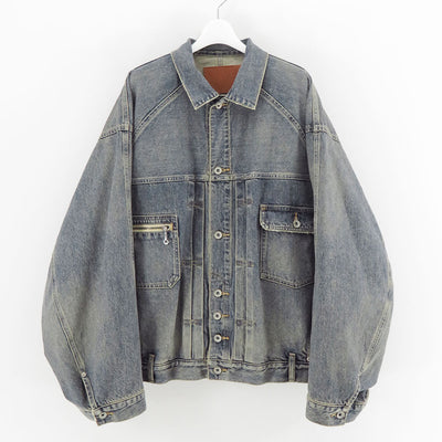 【DAIRIKU/ダイリク】<br>"Inception" Vintage Washed Denim Jacket <br>25AWD11