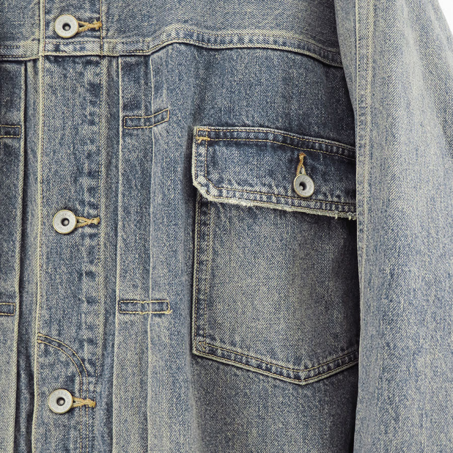 【DAIRIKU/ダイリク】<br>"Inception" Vintage Washed Denim Jacket <br>25AWD11