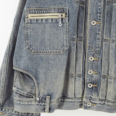【DAIRIKU/ダイリク】<br>"Inception" Vintage Washed Denim Jacket <br>25AWD11