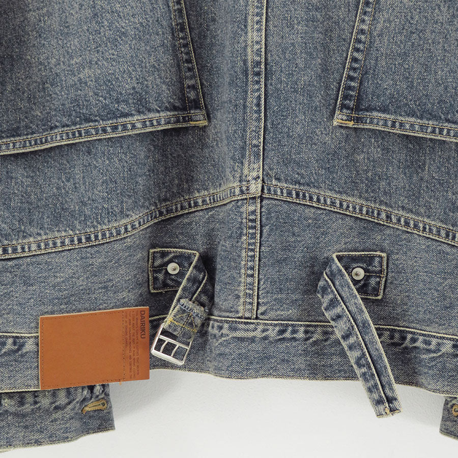【DAIRIKU/ダイリク】<br>"Inception" Vintage Washed Denim Jacket <br>25AWD11