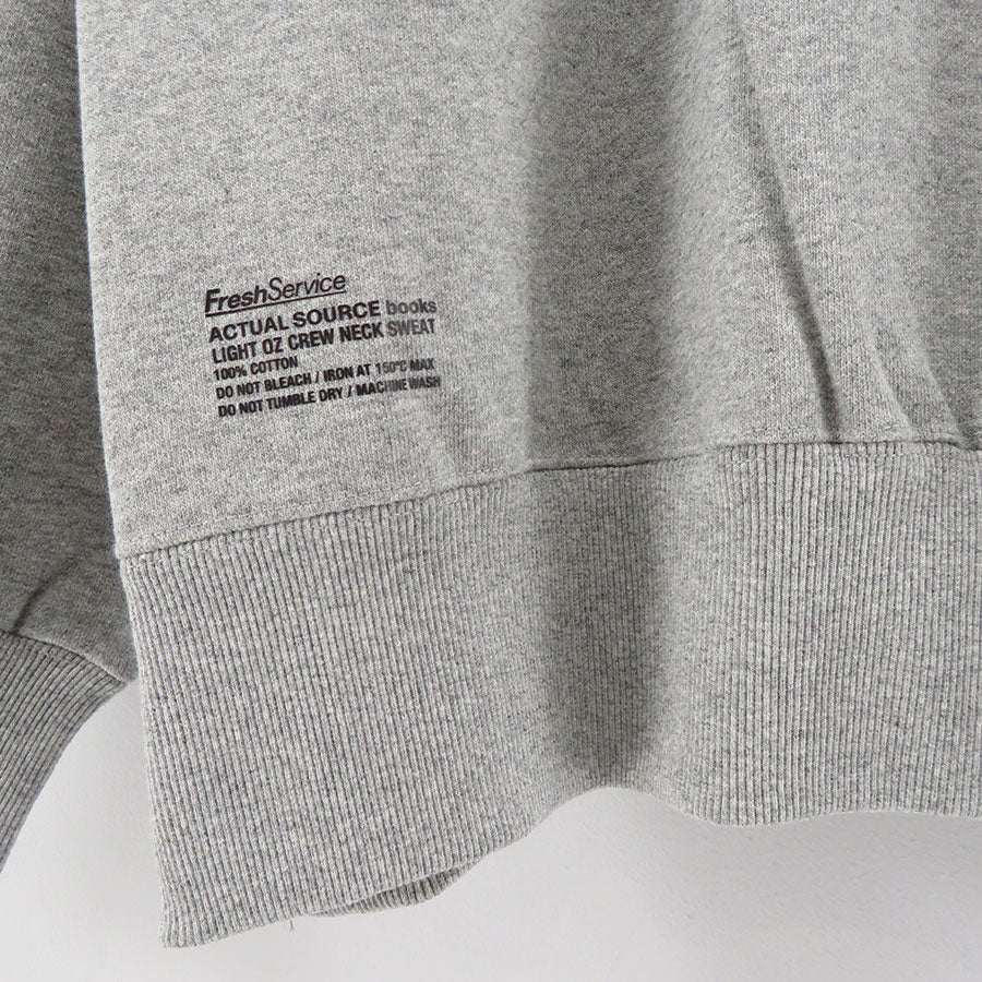 【FreshService/フレッシュサービス】<br>AS×FS LIGHT OZ CREW NECK SWEAT “COLLEGE” <br>FSC243-70197AS