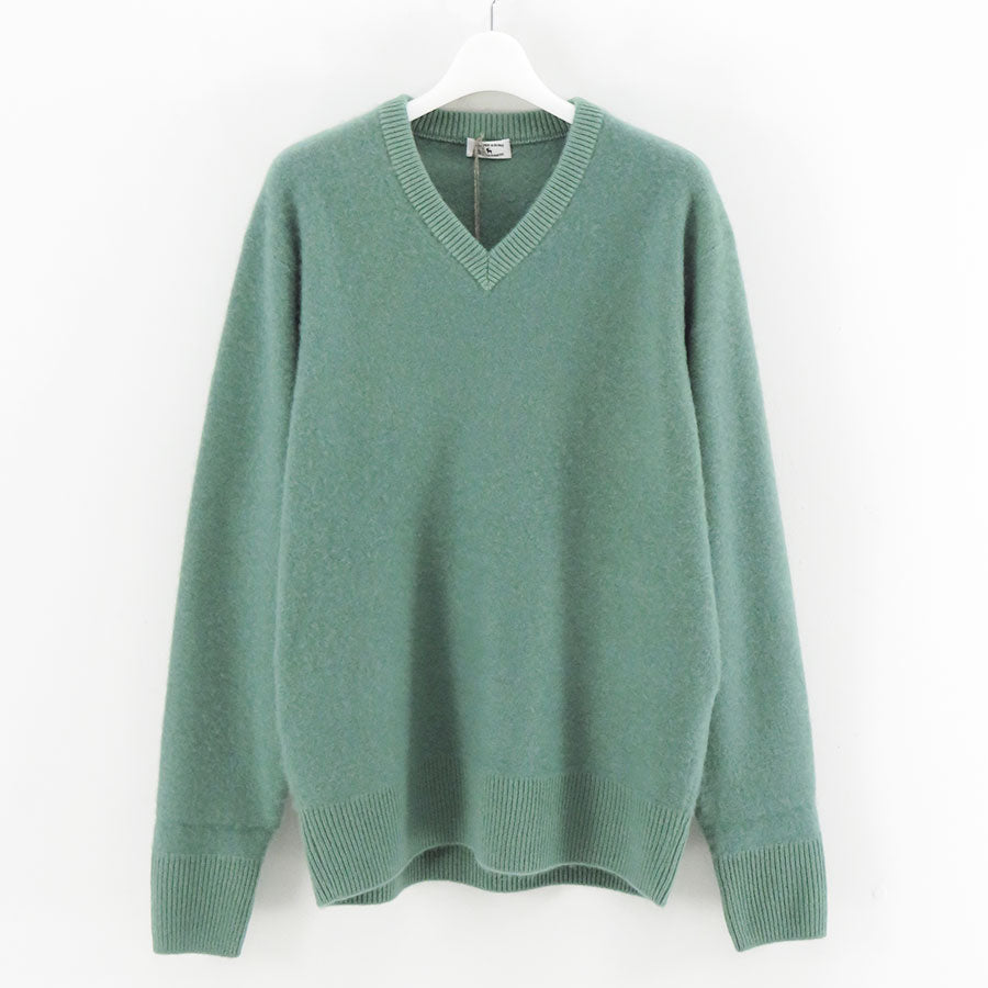 MAATEE&SONS/マーティーアンドサンズ】CASHEMERE 圧縮 V SWEATER
