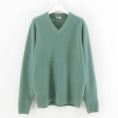 【MAATEE&SONS/マーティーアンドサンズ】<br>CASHEMERE 圧縮 V SWEATER <br>MT5303-0109