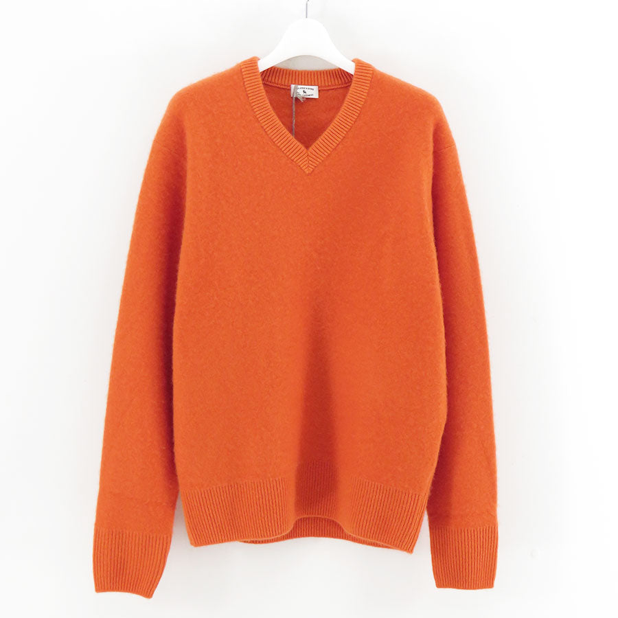 MAATEE&SONS/マーティーアンドサンズ】CASHEMERE 圧縮 V SWEATER