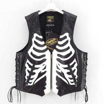 【MASTERMIND WORLD×VANSON】<br>BONES VEST <br/>MW25C15-VE100