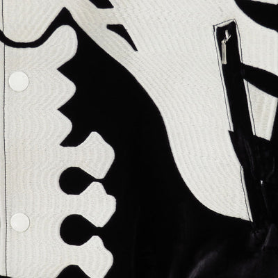 【MASTERMIND WORLD×VANSON】<br>BONES BOMBER JACKET <br/>MW25C15-BL110