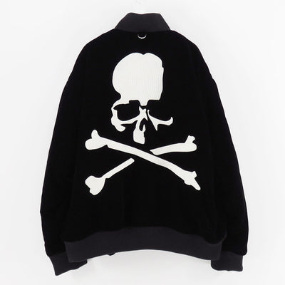 【MASTERMIND WORLD×VANSON】<br>BONES BOMBER JACKET <br/>MW25C15-BL110