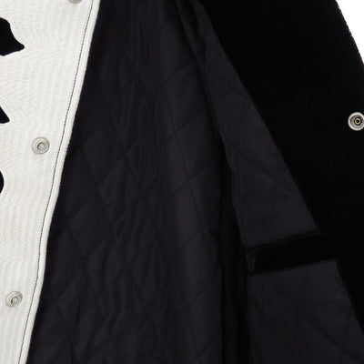 【MASTERMIND WORLD×VANSON】<br>BONES BOMBER JACKET <br/>MW25C15-BL110