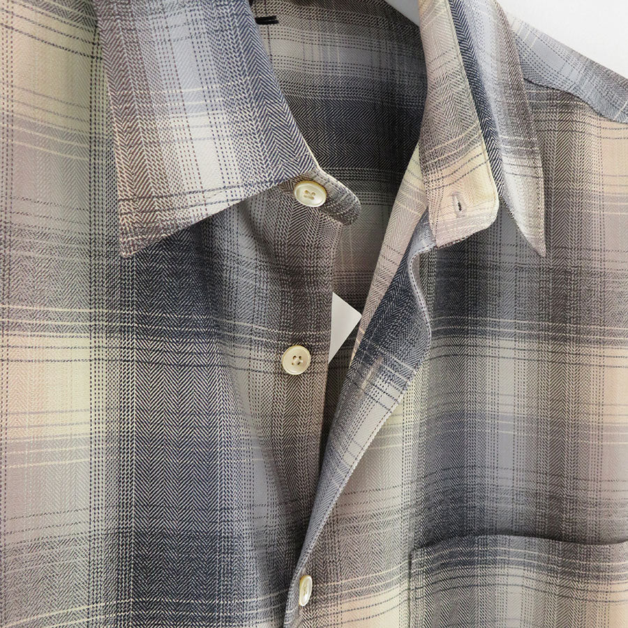 【AURALEE/オーラリー】<br>SUPER LIGHT WOOL CHECK SHIRT <br>A24AS01LC