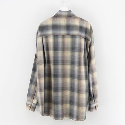 【AURALEE/オーラリー】<br>SUPER LIGHT WOOL CHECK SHIRT <br>A24AS01LC