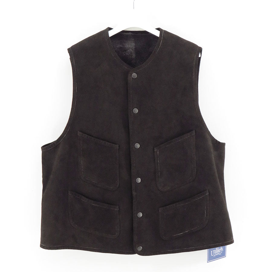 【Unlikely/アンライクリー】<br>Unlikely Shearling Work Vest <br>U25F-06-0002