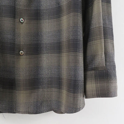 【AURALEE/オーラリー】<br>SUPER LIGHT WOOL CHECK SHIRT <br>A24AS01LC