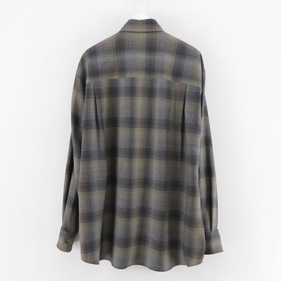 【AURALEE/オーラリー】<br>SUPER LIGHT WOOL CHECK SHIRT <br>A24AS01LC