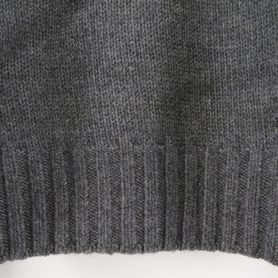 【AURALEE/オーラリー】<br>WOOL SOFT CORD KNIT HALF ZIP P/O <br>A24AP02FL