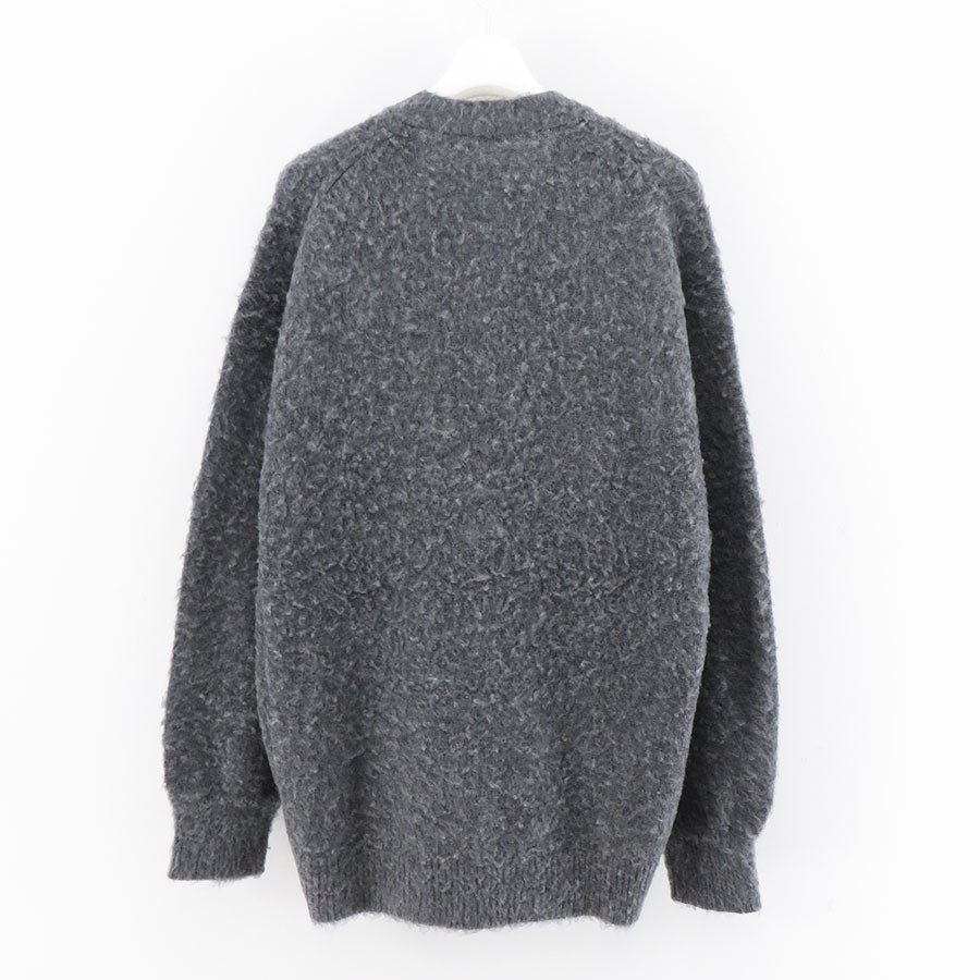 【AURALEE/オーラリー】<br>BRUSHED WOOL CASHMERE SILK KNIT CARDIGAN <br>A24AC01WK