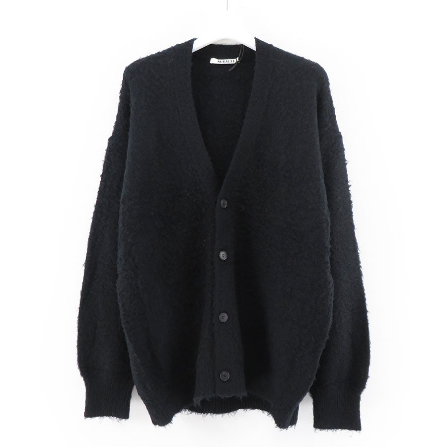 【AURALEE/オーラリー】<br>BRUSHED WOOL CASHMERE SILK KNIT CARDIGAN <br>A24AC01WK