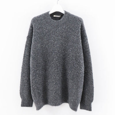 【AURALEE/オーラリー】<br>BRUSHED WOOL CASHMERE SILK KNIT P/O <br>A24AP02WK