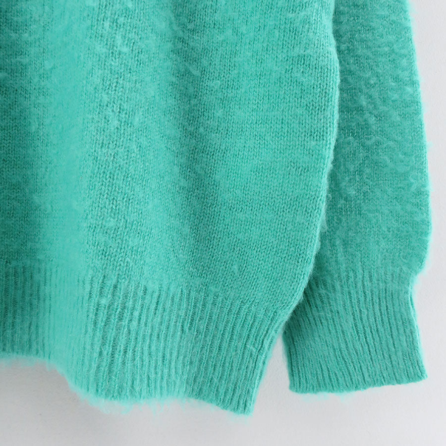 【AURALEE/オーラリー】<br>BRUSHED WOOL CASHMERE SILK KNIT P/O <br>A24AP02WK