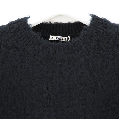 【AURALEE/オーラリー】<br>BRUSHED WOOL CASHMERE SILK KNIT P/O <br>A24AP02WK