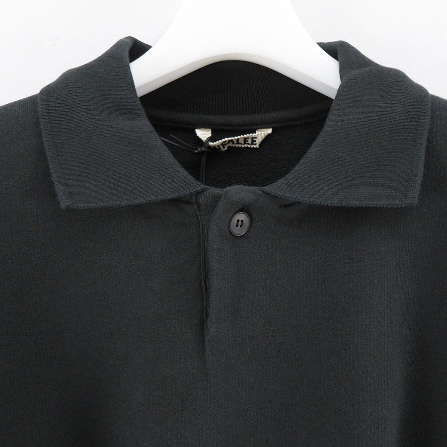 【AURALEE/オーラリー】<br>PIMA LIGHT SWEAT POLO <br>A24AP02MS