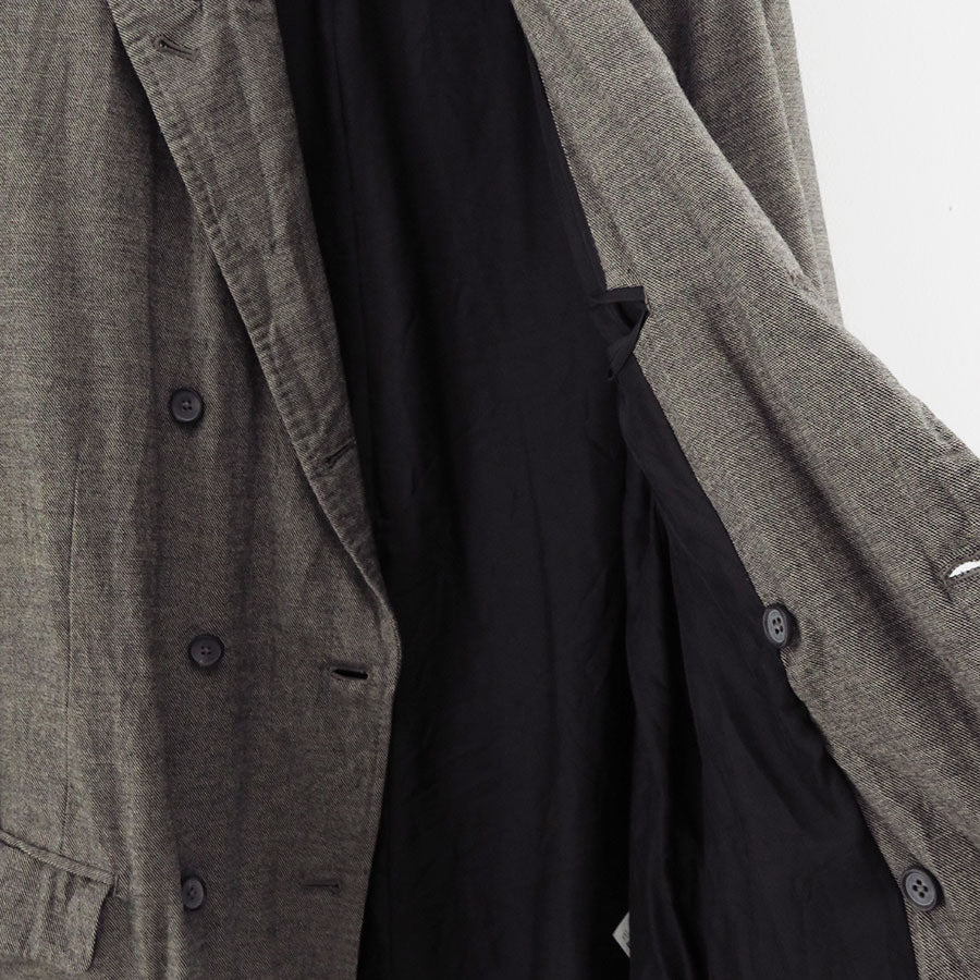 【MAATEE&SONS/マーティーアンドサンズ】<br>ダブルGATHERED JK SUPER200シャークスキン <br>MT5303-0005B